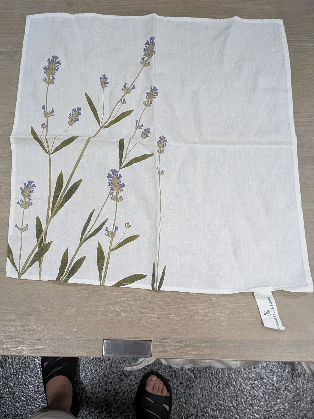 Summerill & Bishop Herb Garden Napkin.  2 Available.
